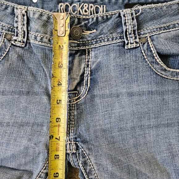 Rock & Roll Denim Low Rise Crop Jeans - Size 31 - Picture 6 of 7